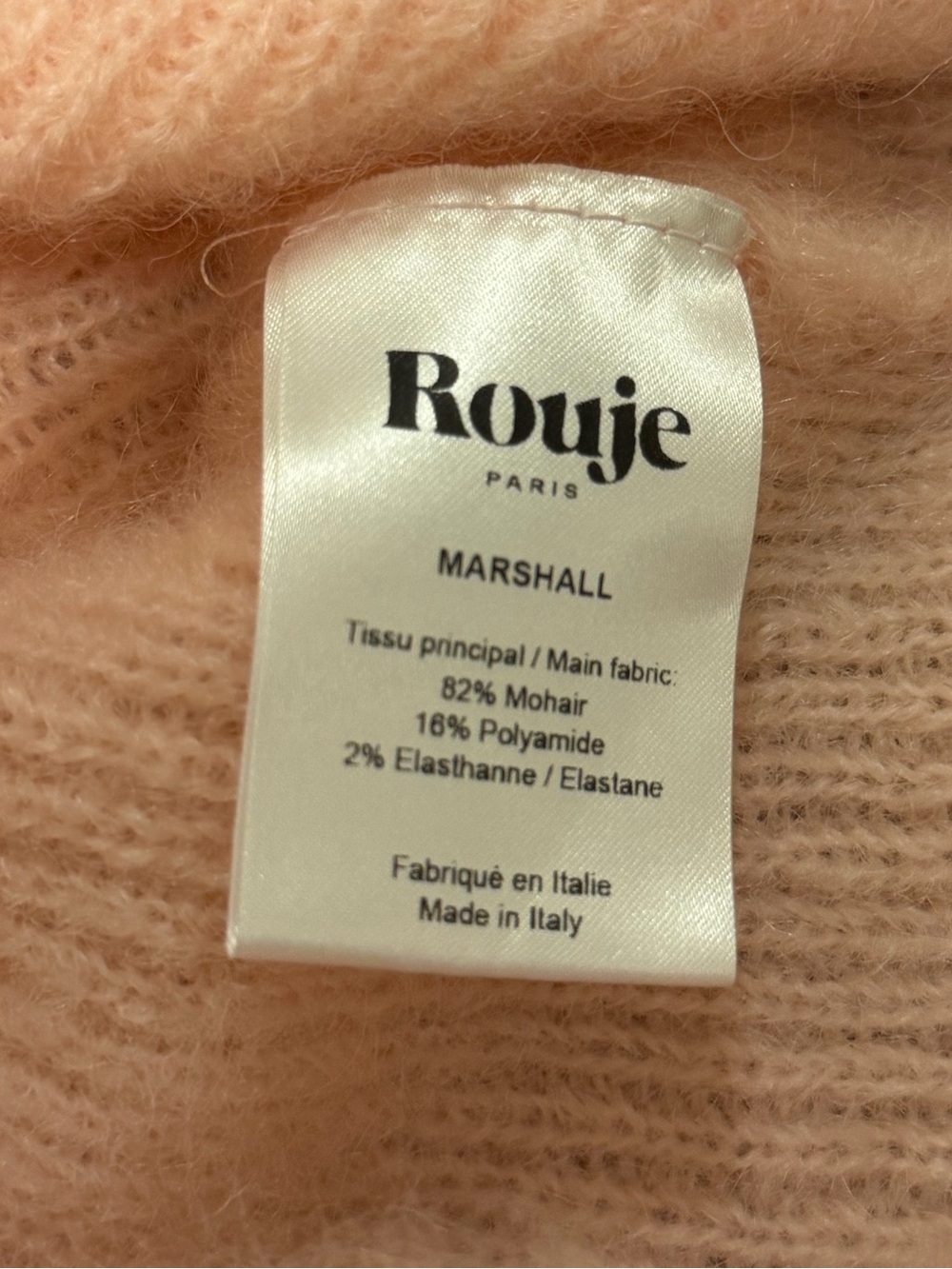 Rouje Marshall Cardigan Uni Rose Pale Sz 34 NWT - Picture 6 of 6